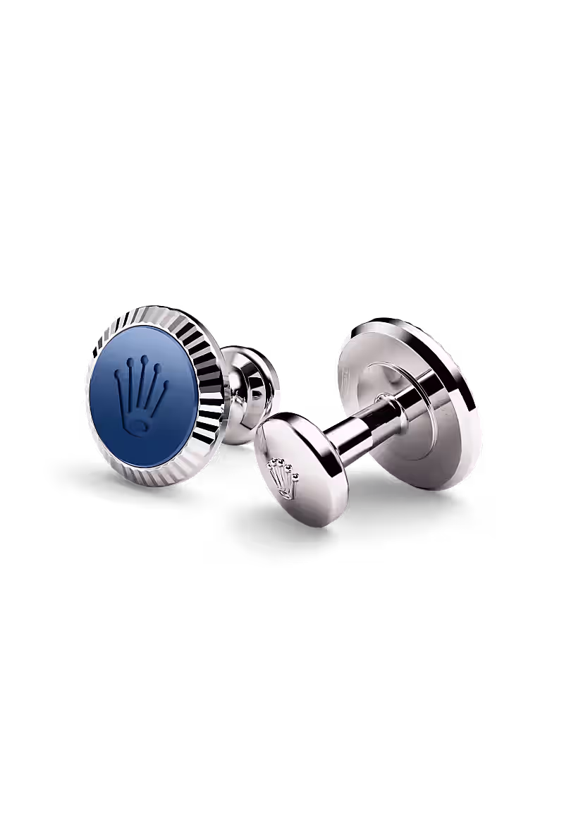 Rolex Manschettenknöpfe „Riffeldesign“