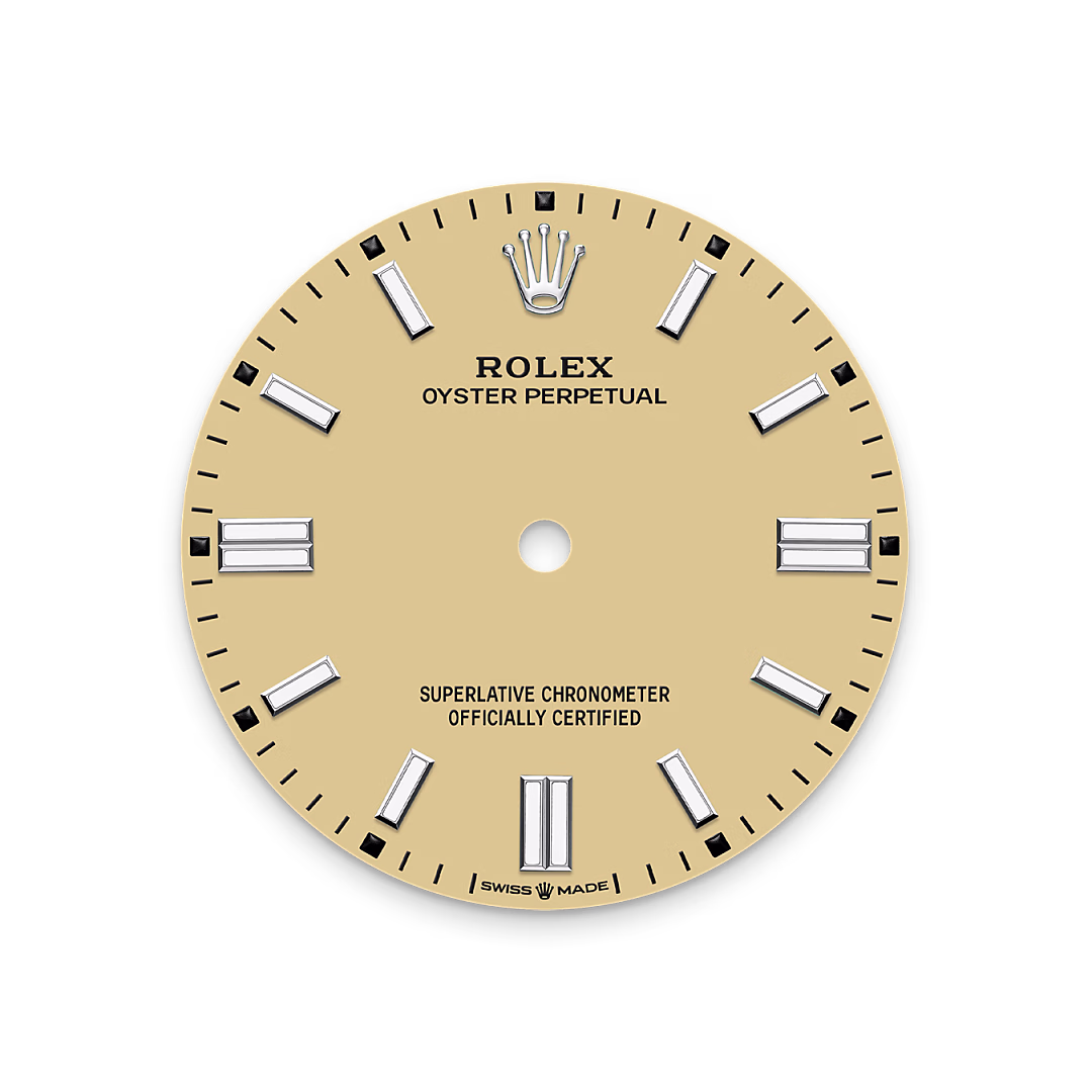 Rolex Oyster Perpetual 36 — Zifferblatt in Beige