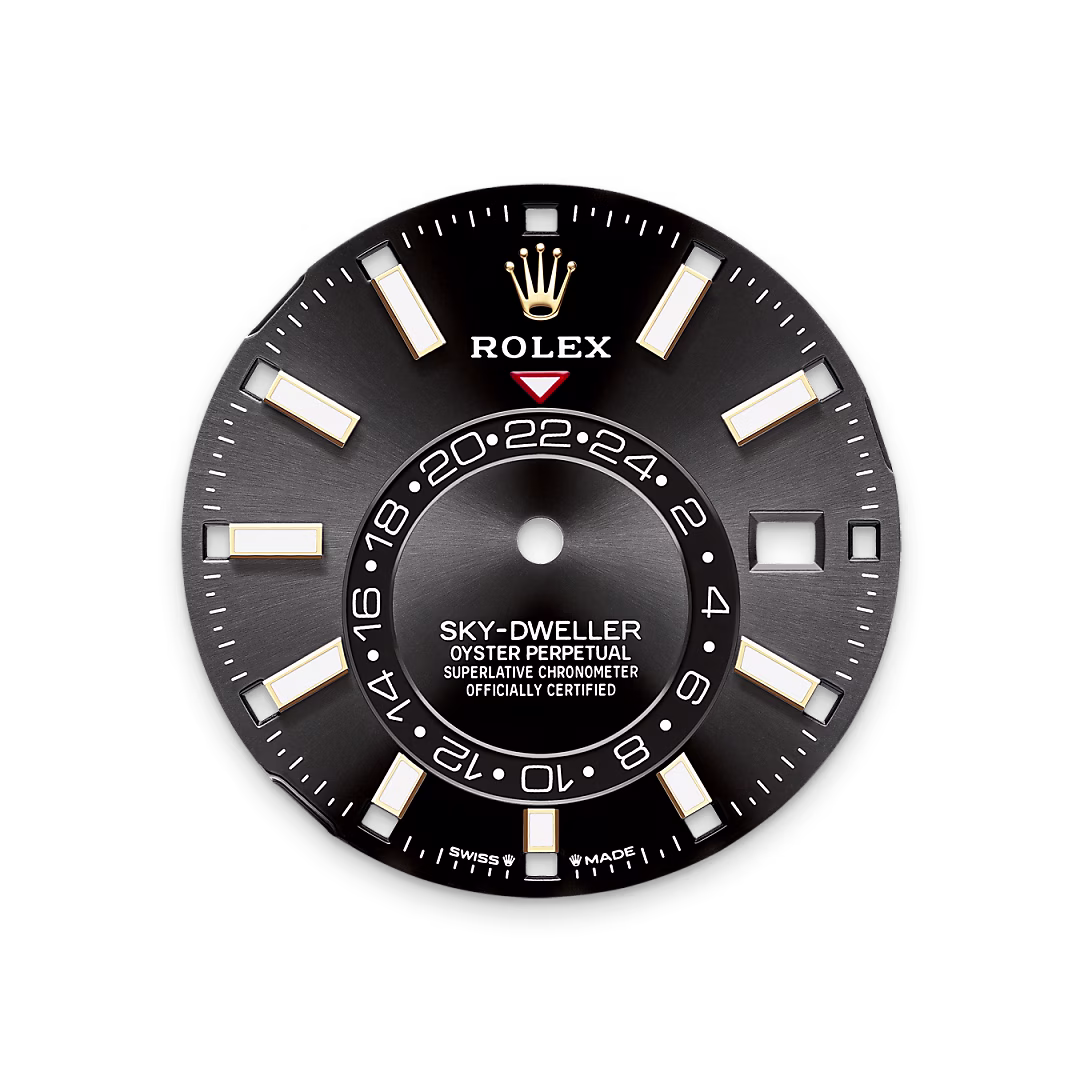Rolex Sky-Dweller — Strahlend schwarzes Zifferblatt
