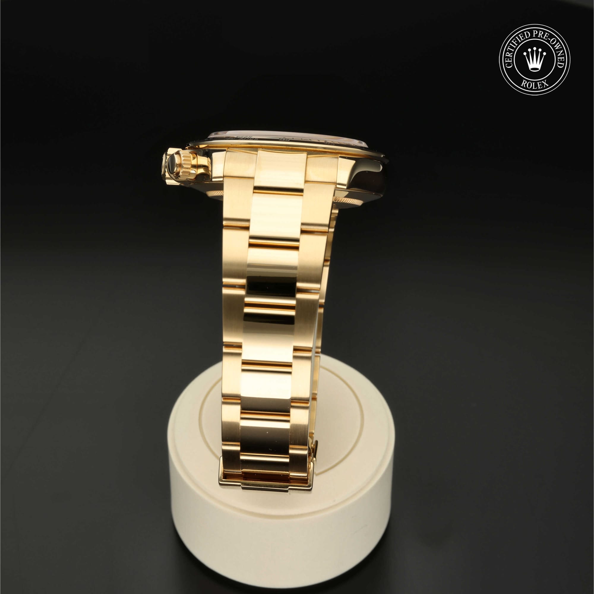 Rolex Certified Pre-Owned Oyster Perpetual Cosmograph Daytona in Gelbgold 18 Karat, 40 mm, mit Schwarz – Ansicht 19