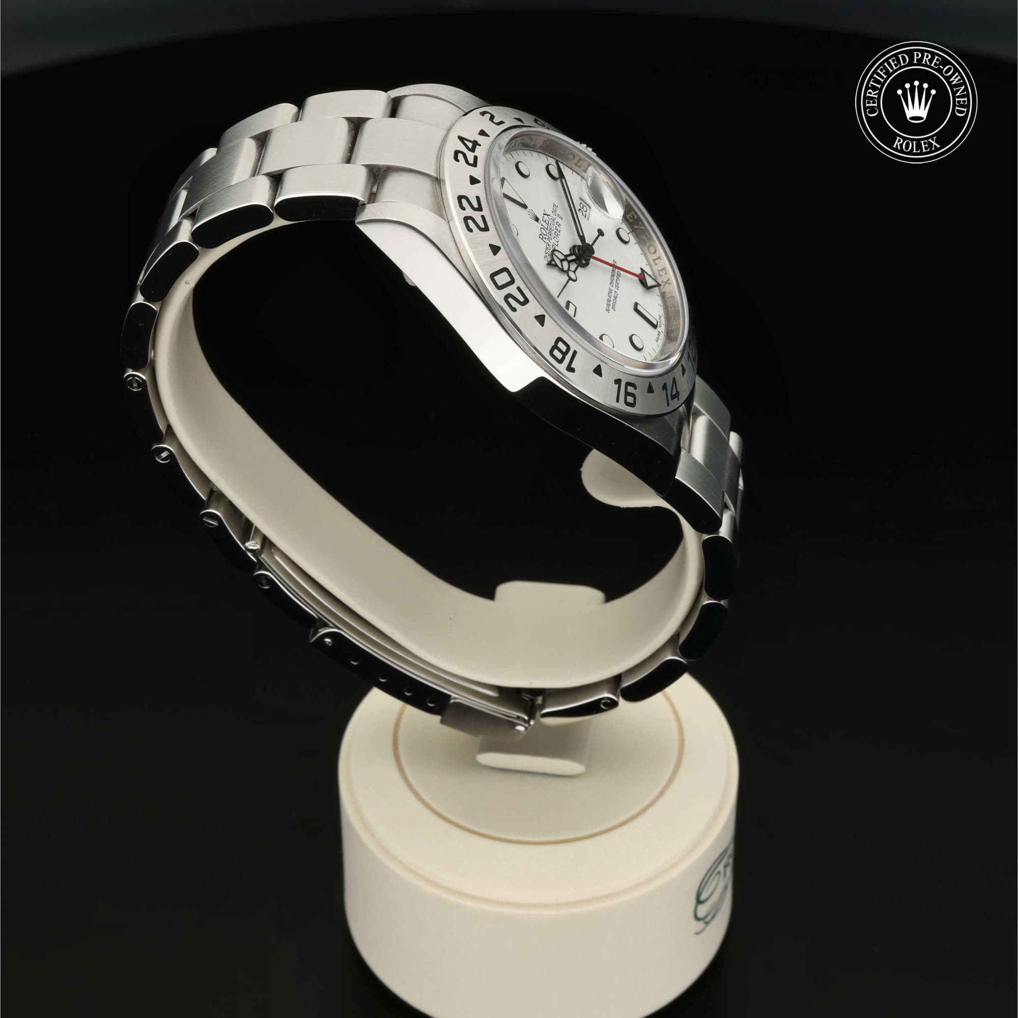 Rolex Certified Pre-Owned Oyster Perpetual Explorer II in Edelstahl Oystersteel, 40 mm, mit Weiß – Ansicht 28