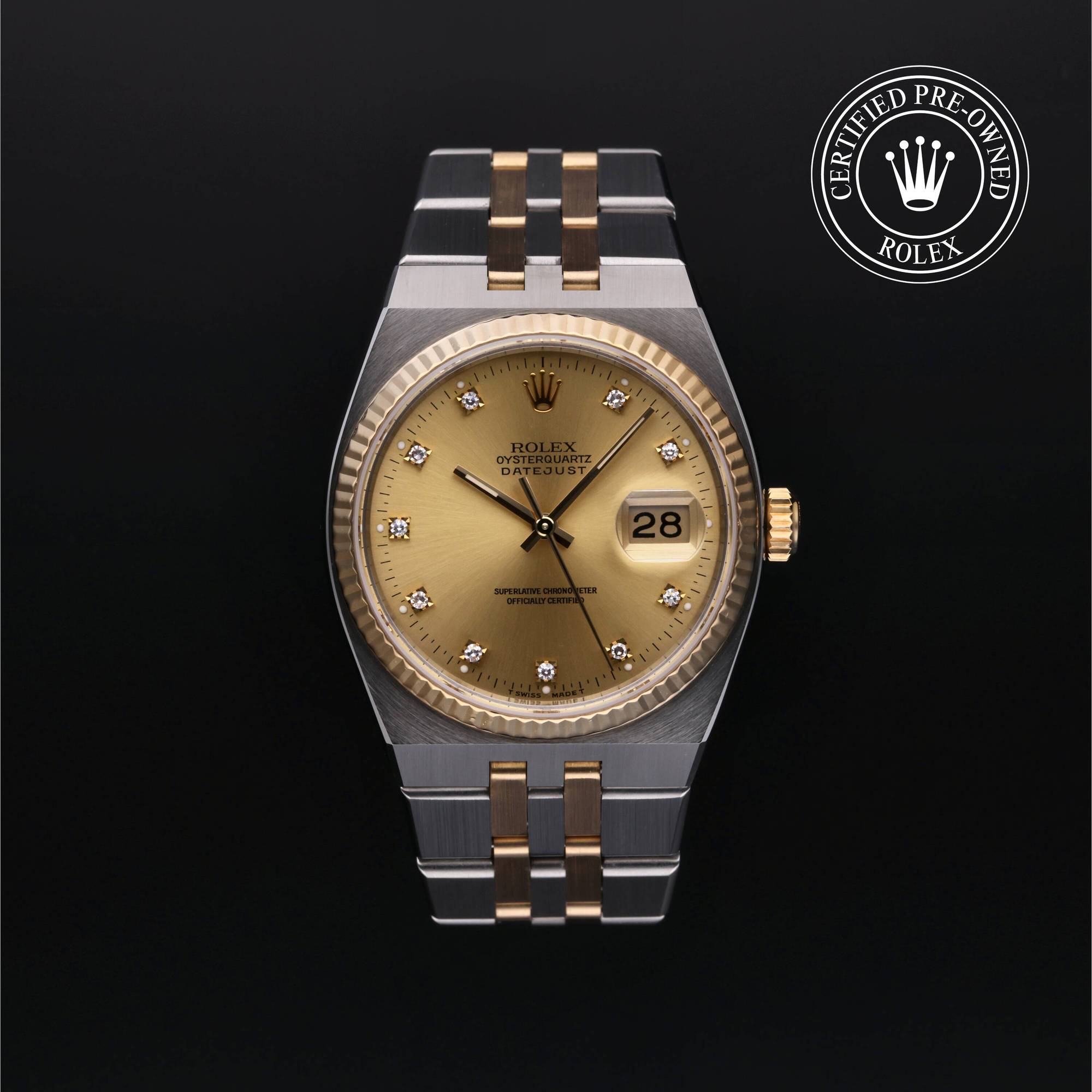 Rolex Certified Pre-Owned Oyster Perpetual Datejust 36 in Rolesor Gelb, 36 mm