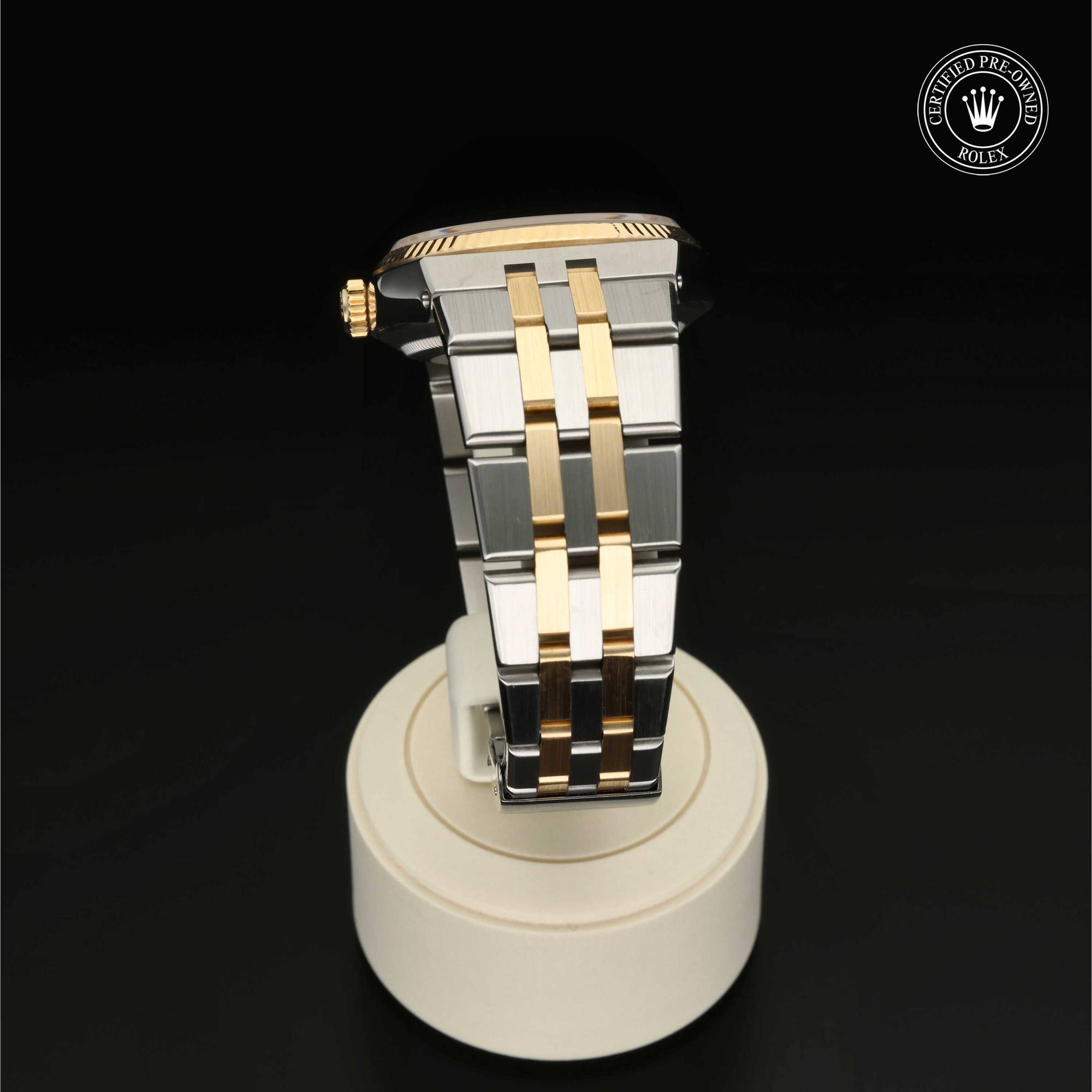 Rolex Certified Pre-Owned Oyster Perpetual Datejust 36 in Rolesor Gelb, 36 mm, mit Champagnerfarben mit 10 Brillanten – Ansicht 19