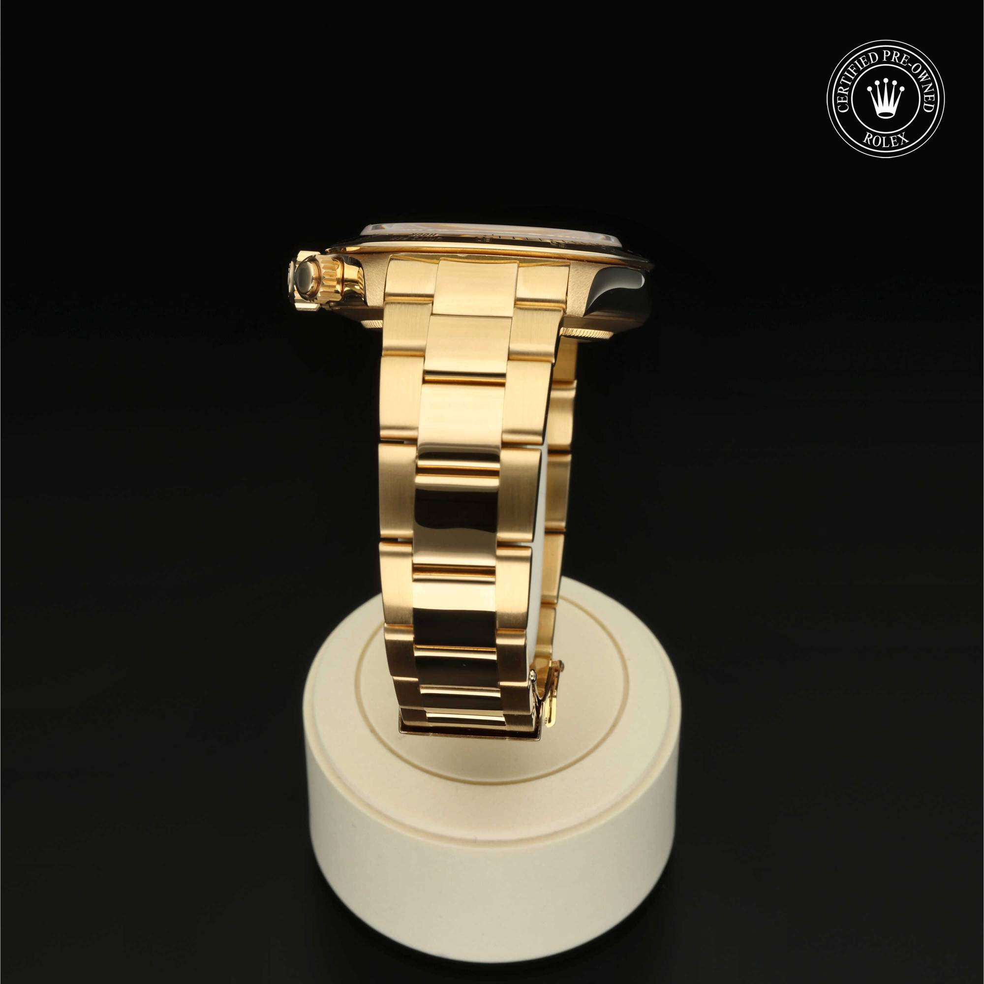Rolex Certified Pre-Owned Oyster Perpetual Cosmograph Daytona in 18 Karat Gelbgold, 40 mm, mit Champagnerfarben, Indexe – Ansicht 19