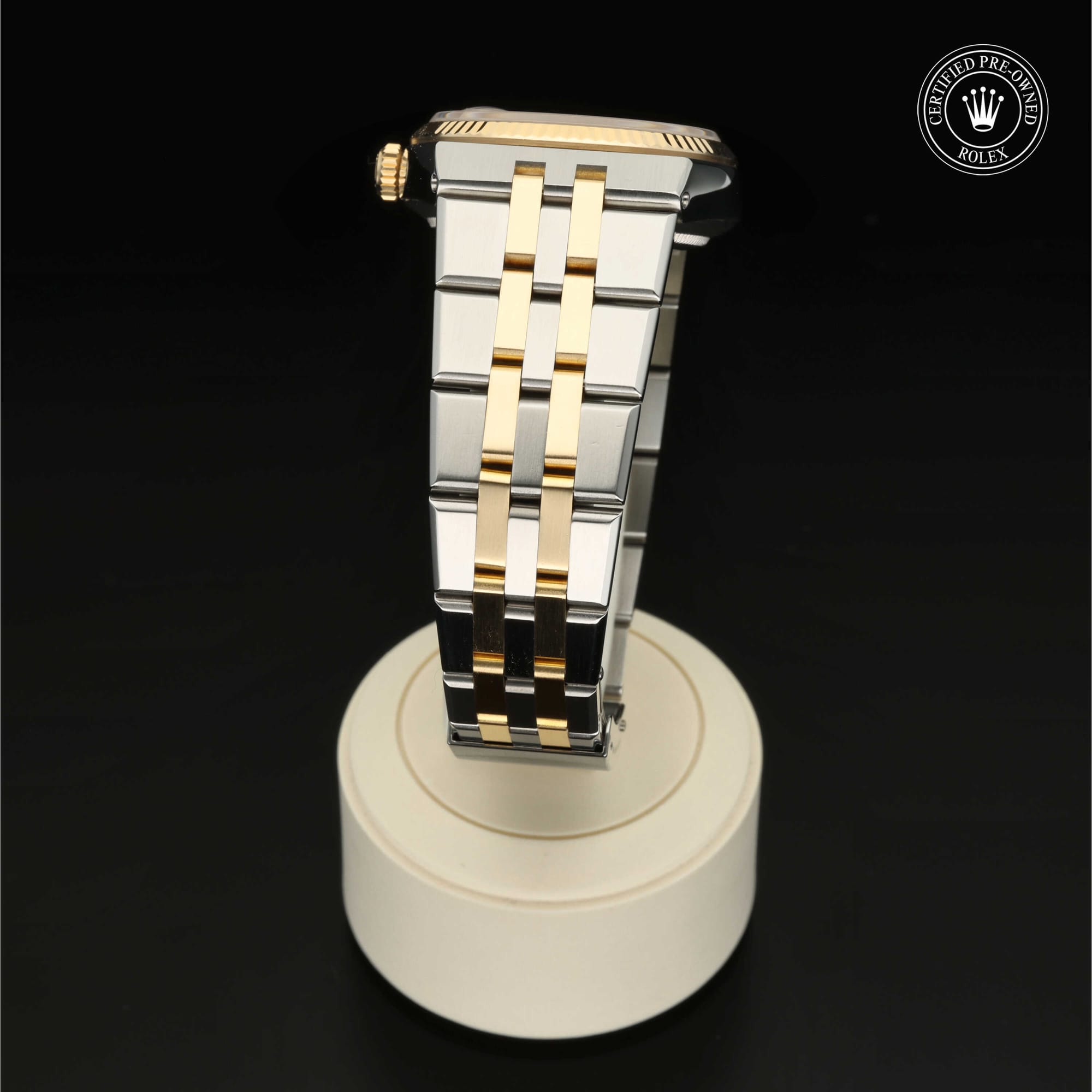 Rolex Certified Pre-Owned Oyster Perpetual Datejust in Rolesor Gelb, 36 mm, mit Champagnerfarben Index – Ansicht 19